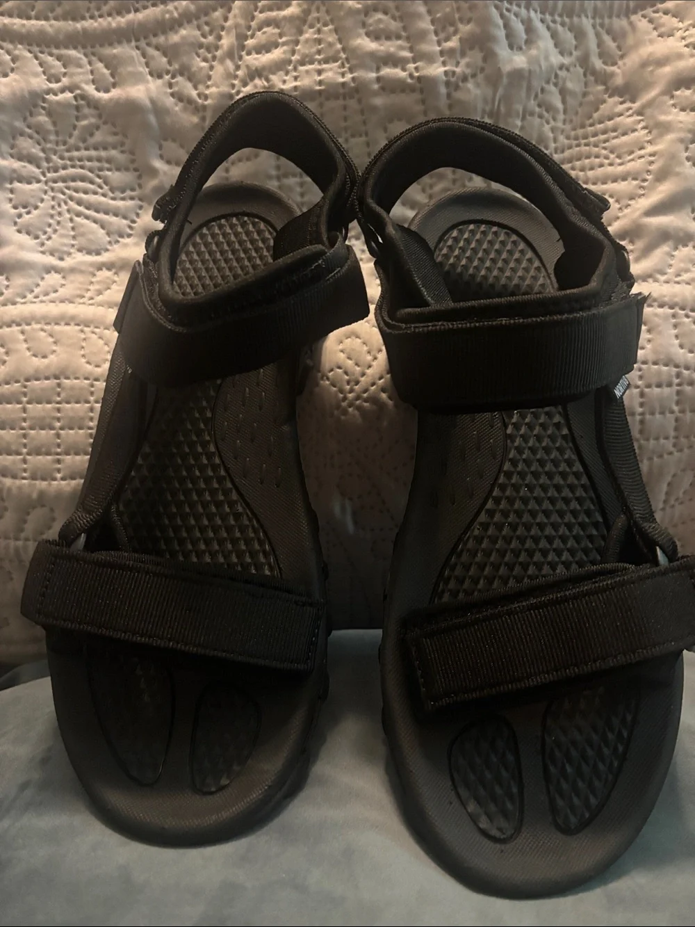 Men's Black Adjustable Strap Sandals/Water Shoes - Comfortable Everyday Wear